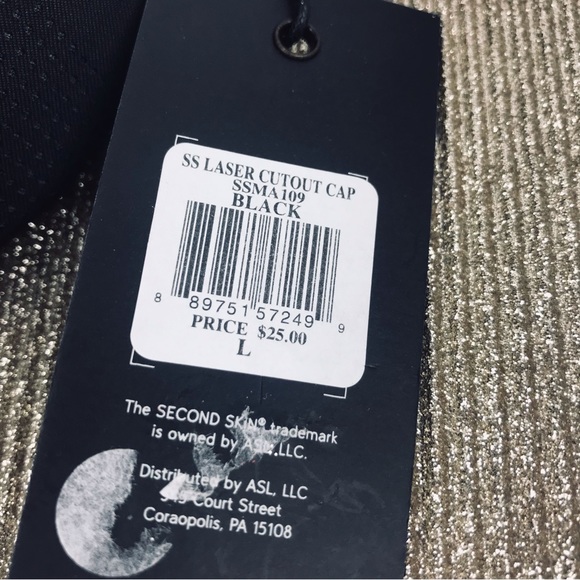 NWT: SECOND SKIN- Ball Cap/ Hat - Black- Adjustable - Picture 6 of 7